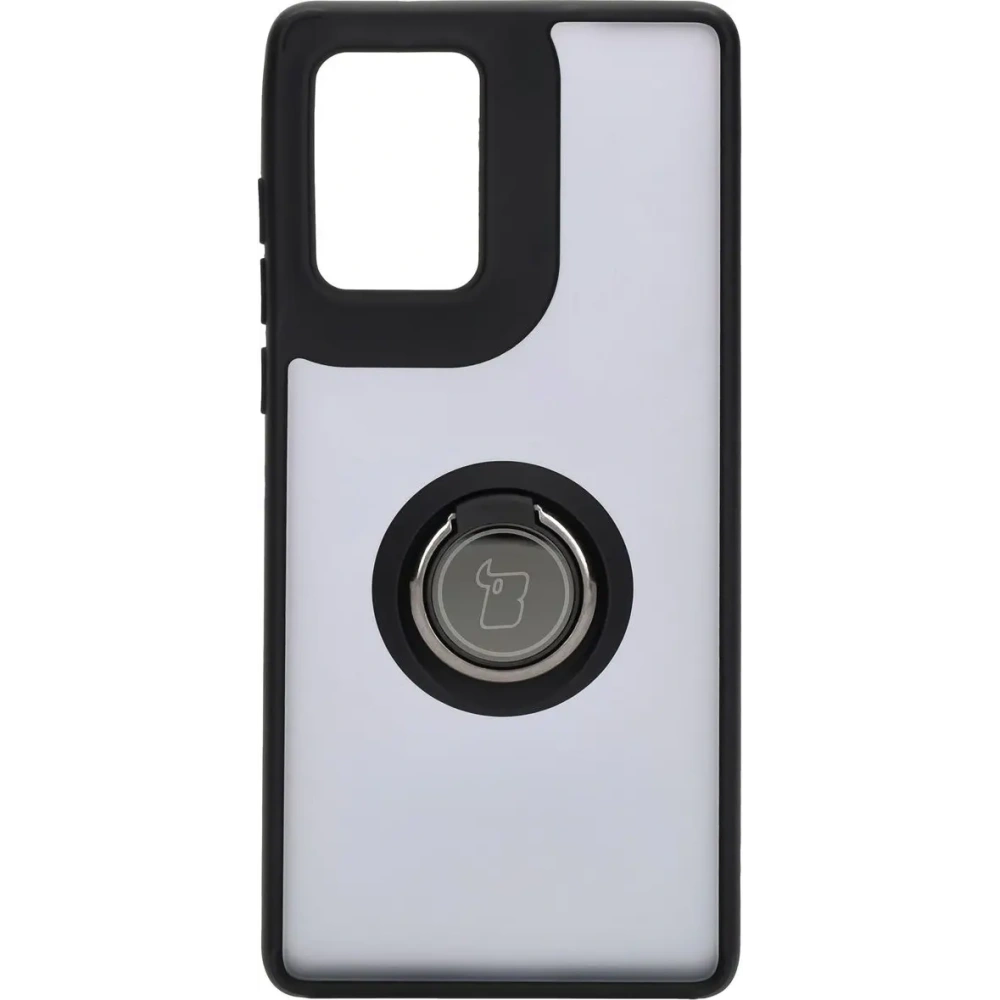 Hurtownia GSM - Etui z uchwytem na palec Bizon Case Hybrid Ring do Motorola Edge 50 Fusion przydymione z czarną ramką - BIZ6881 - {ean13} - Hurt