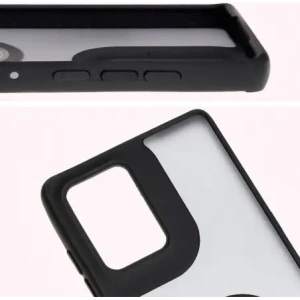 Hurtownia GSM - Caz hibrid Bizon Ring Motorola Edge 50 Fusion fumuriu cu un cadru negru - BIZ6881 - {ean13} - Hurt