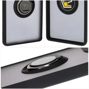 Hurtownia GSM - Caz hibrid Bizon Ring Motorola Edge 50 Fusion fumuriu cu un cadru negru - BIZ6881 - {ean13} - Hurt