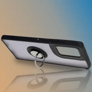 Hurtownia GSM - Caz hibrid Bizon Ring Motorola Edge 50 Fusion fumuriu cu un cadru negru - BIZ6881 - {ean13} - Hurt