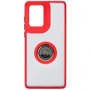 Wholesale Bizon Case Hybrid Ring Motorola Edge 50 Fusion smoky with a red frame - BIZ6882 - {ean13} - Hurt