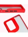Hurtownia GSM - Husa hibridă Bizon pentru Motorola Edge 50 Fusion, fumurie cu un cadru roșu. - BIZ6882 - {ean13} - Hurt