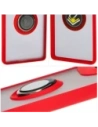 Hurtownia GSM - Husa hibridă Bizon pentru Motorola Edge 50 Fusion, fumurie cu un cadru roșu. - BIZ6882 - {ean13} - Hurt