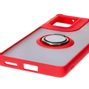 Hurtownia GSM - Husa hibridă Bizon pentru Motorola Edge 50 Fusion, fumurie cu un cadru roșu. - BIZ6882 - {ean13} - Hurt