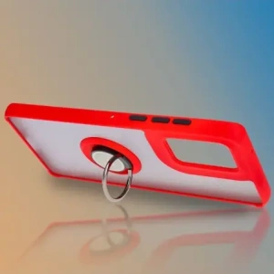 Hurtownia GSM - Husa hibridă Bizon pentru Motorola Edge 50 Fusion, fumurie cu un cadru roșu. - BIZ6882 - {ean13} - Hurt
