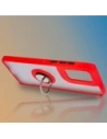 Hurtownia GSM - Husa hibridă Bizon pentru Motorola Edge 50 Fusion, fumurie cu un cadru roșu. - BIZ6882 - {ean13} - Hurt