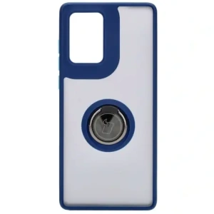 Hurtownia GSM - Bizon Case Hybrid Ring Motorola Edge 50 Fusion rauchig mit einem marineblauen Rahmen - BIZ6883 - {ean13} - Hurt