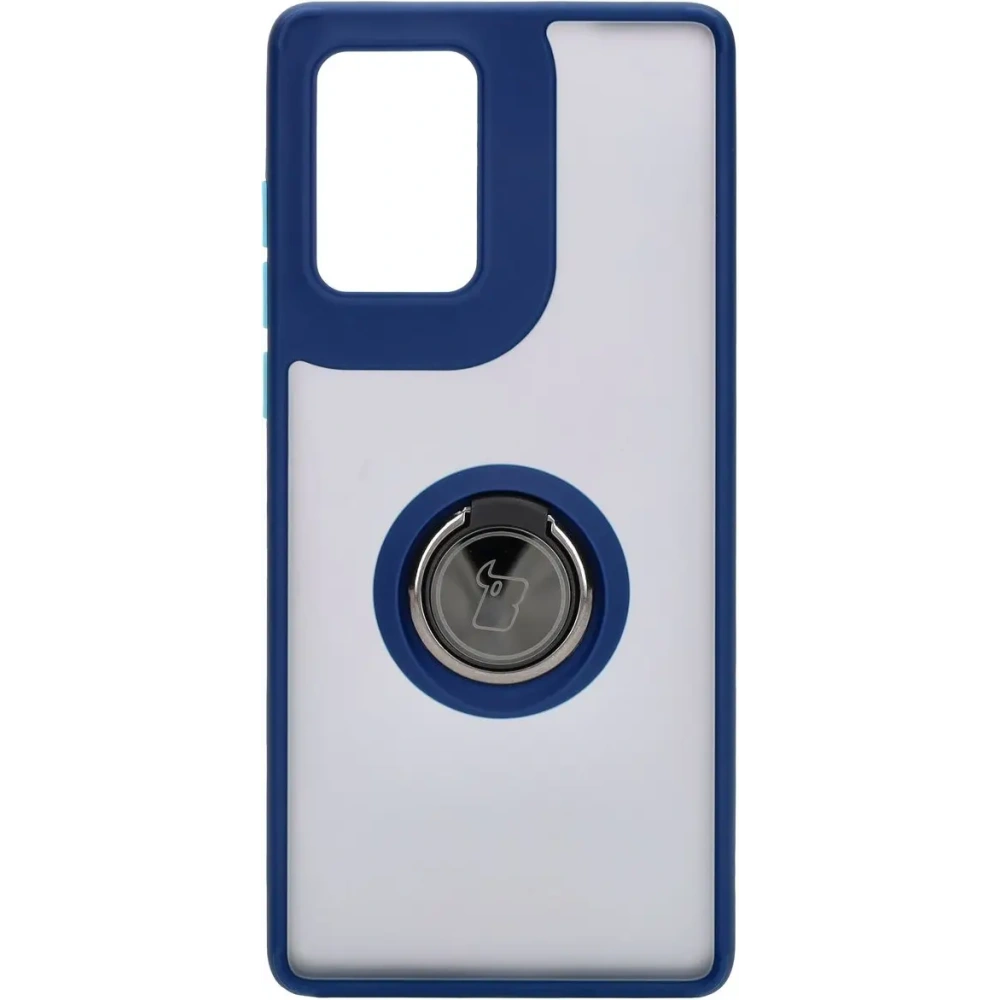 Wholesale Bizon Case Hybrid Ring Motorola Edge 50 Fusion smoky with a navy blue frame - BIZ6883 - {ean13} - Hurt