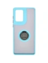 Hurtownia GSM - Etui z uchwytem na palec Bizon Case Hybrid Ring do Motorola Edge 50 Fusion przydymione z jasnoniebieską ramką - BIZ6884 - {ean13} - Hurt