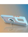 Hurtownia GSM - Caz Bison Hybrid Ring Motorola Edge 50 Fusion fumuriu cu un cadru de culoare albastru deschis - BIZ6884 - {ean13} - Hurt