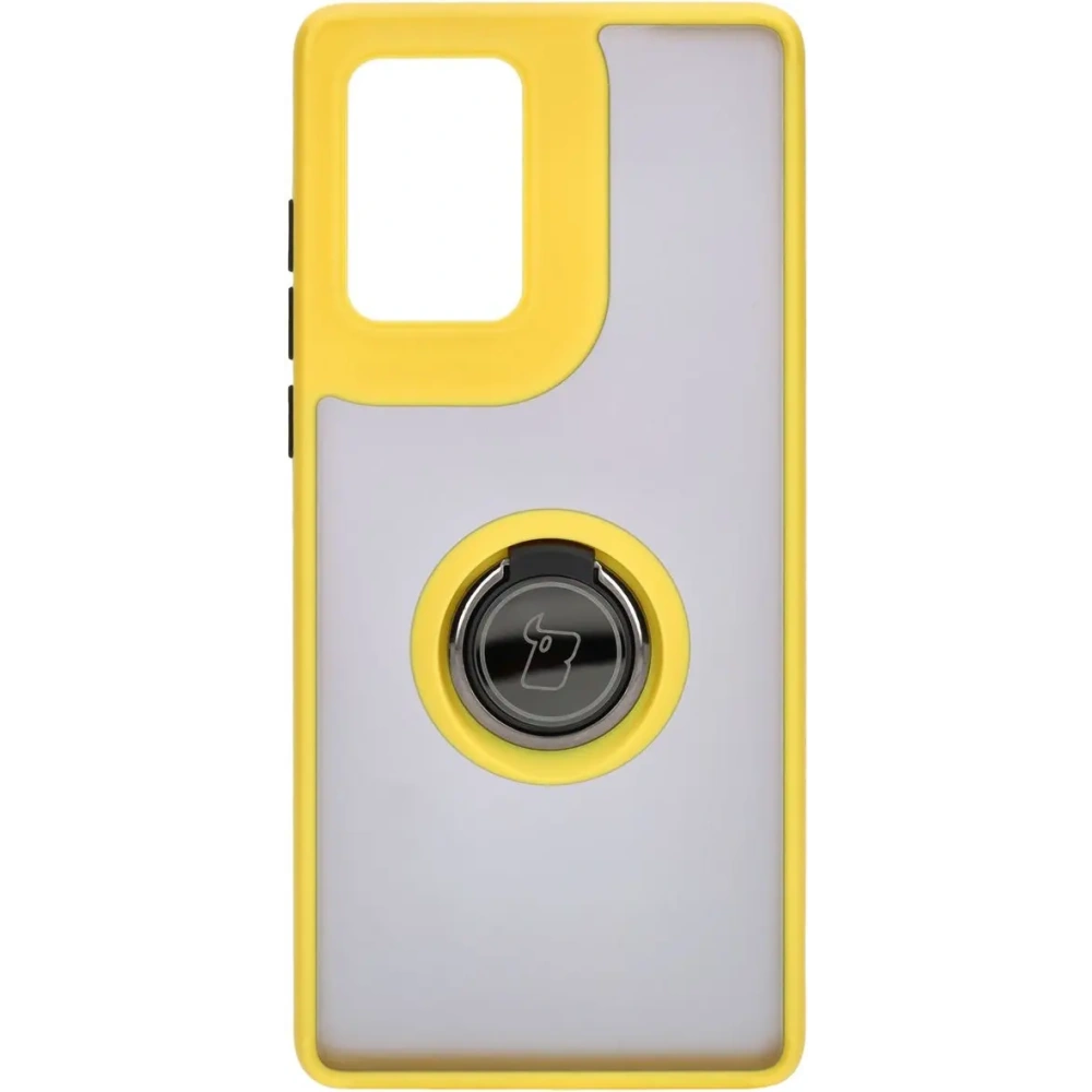 Hurtownia GSM - Bizon Hybrid Ring tok Motorola Edge 50 Fusion füstös színben, sárga kerettel - BIZ6885 - {ean13} - Hurt