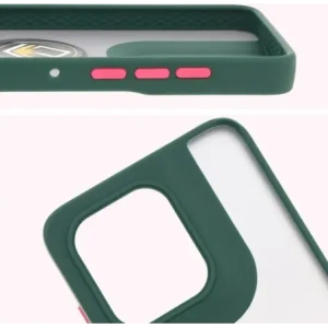 Hurtownia GSM - Bizon Case Hybrid Gyűrű Motorola Edge 50 Neo füstös sötétzöld kerettel - BIZ6886 - {ean13} - Hurt