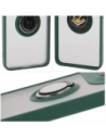 Hurtownia GSM - Etui z uchwytem na palec Bizon Case Hybrid Ring do Motorola Edge 50 Neo przydymione z ciemnozieloną ramką - BIZ6886 - {ean13} - Hurt