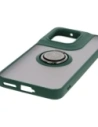 Hurtownia GSM - Caz hibrid Bizon Ring Motorola Edge 50 Neo fumuriu cu un cadru verde închis - BIZ6886 - {ean13} - Hurt