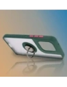 Hurtownia GSM - Caz hibrid Bizon Ring Motorola Edge 50 Neo fumuriu cu un cadru verde închis - BIZ6886 - {ean13} - Hurt