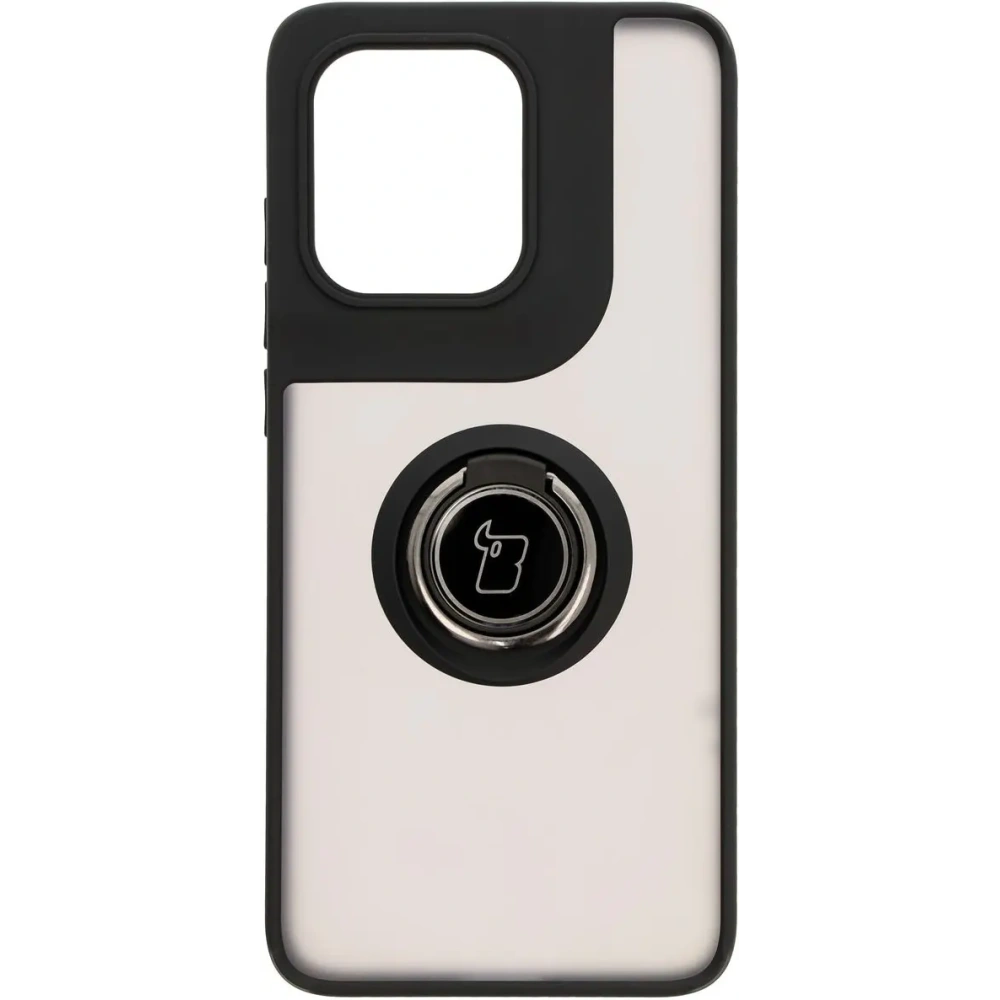 Hurtownia GSM - Bizon Case Hybrid Ring Motorola Edge 50 Neo fumuriu cu un cadru negru - BIZ6887 - {ean13} - Hurt