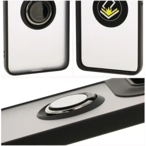 Hurtownia GSM - Bizon Case Hybrid Ring Motorola Edge 50 Neo fumuriu cu un cadru negru - BIZ6887 - {ean13} - Hurt