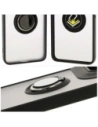 Hurtownia GSM - Etui z uchwytem na palec Bizon Case Hybrid Ring do Motorola Edge 50 Neo przydymione z czarną ramką - BIZ6887 - {ean13} - Hurt
