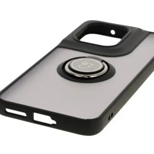 Hurtownia GSM - Bizon Case Hybrid Ring Motorola Edge 50 Neo fumuriu cu un cadru negru - BIZ6887 - {ean13} - Hurt