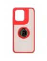 Wholesale Bizon Case Hybrid Ring Motorola Edge 50 Neo smoky with a red frame - BIZ6888 - {ean13} - Hurt