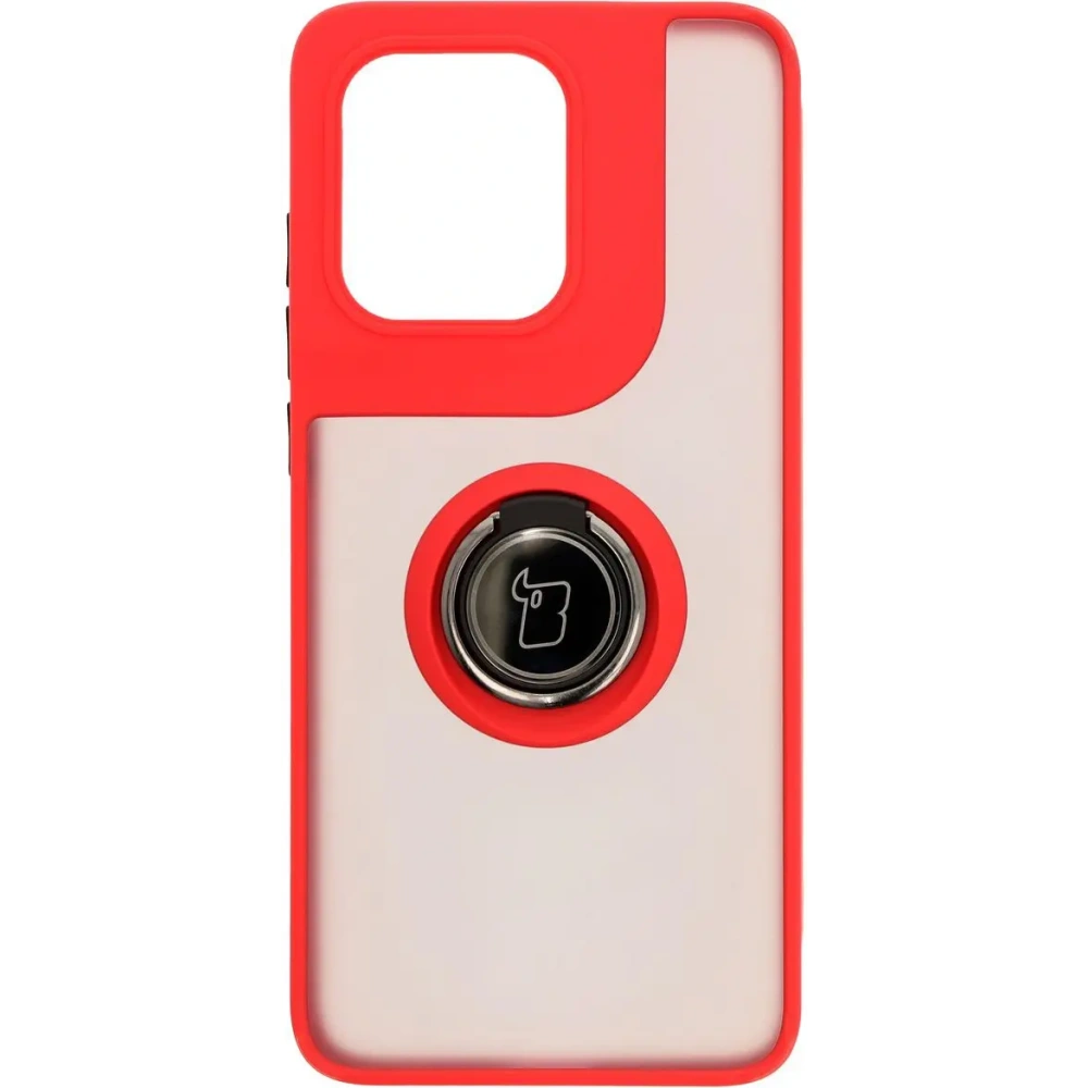 Wholesale Bizon Case Hybrid Ring Motorola Edge 50 Neo smoky with a red frame - BIZ6888 - {ean13} - Hurt
