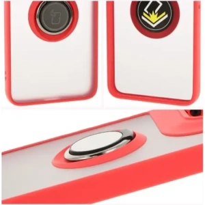 Hurtownia GSM - Bizon Case Hybrid Gyűrű Motorola Edge 50 Neo füstös piros kerettel - BIZ6888 - {ean13} - Hurt