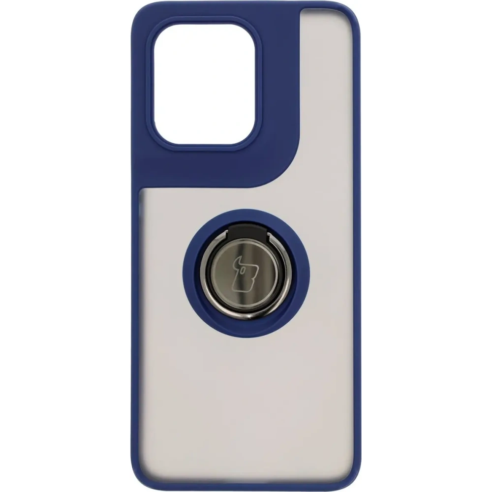 Wholesale Bizon Case Hybrid Ring Motorola Edge 50 Neo smoky with a navy blue frame - BIZ6889 - {ean13} - Hurt