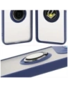 Hurtownia GSM - Etui z uchwytem na palec Bizon Case Hybrid Ring do Motorola Edge 50 Neo przydymione z granatową ramką - BIZ6889 - {ean13} - Hurt