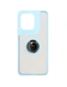 Hurtownia GSM - Caz Bizon Hybrid Ring Motorola Edge 50 Neo fumuriu cu un cadru albastru deschis - BIZ6890 - {ean13} - Hurt