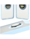 Hurtownia GSM - Caz Bizon Hybrid Ring Motorola Edge 50 Neo fumuriu cu un cadru albastru deschis - BIZ6890 - {ean13} - Hurt