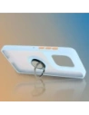 Hurtownia GSM - Caz Bizon Hybrid Ring Motorola Edge 50 Neo fumuriu cu un cadru albastru deschis - BIZ6890 - {ean13} - Hurt