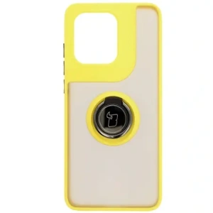 Hurtownia GSM - Bizon Case Hybrid Gyűrű Motorola Edge 50 Neo füstös színben sárga kerettel - BIZ6891 - {ean13} - Hurt