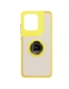 Hurtownia GSM - Caz hybrid Bizon Ring Motorola Edge 50 Neo fumuriu cu un cadru galben - BIZ6891 - {ean13} - Hurt