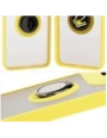 Hurtownia GSM - Caz hybrid Bizon Ring Motorola Edge 50 Neo fumuriu cu un cadru galben - BIZ6891 - {ean13} - Hurt