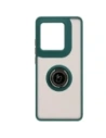 Wholesale Bizon Case Hybrid Ring Motorola Edge 50 Ultra smoky with a dark green frame - BIZ6892 - {ean13} - Hurt