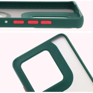 Hurtownia GSM - Bizon Case Hybrid Ring Motorola Edge 50 Ultra rauchig mit einem dunkelgrünen Rahmen - BIZ6892 - {ean13} - Hurt