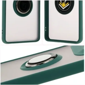 Hurtownia GSM - Bizon Case Hybrid Ring Motorola Edge 50 Ultra rauchig mit einem dunkelgrünen Rahmen - BIZ6892 - {ean13} - Hurt