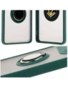 Wholesale Bizon Case Hybrid Ring Motorola Edge 50 Ultra smoky with a dark green frame - BIZ6892 - {ean13} - Hurt