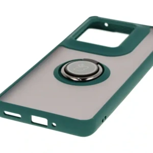 Hurtownia GSM - Bizon Case Hybrid Ring Motorola Edge 50 Ultra rauchig mit einem dunkelgrünen Rahmen - BIZ6892 - {ean13} - Hurt
