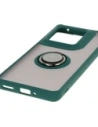 Wholesale Bizon Case Hybrid Ring Motorola Edge 50 Ultra smoky with a dark green frame - BIZ6892 - {ean13} - Hurt