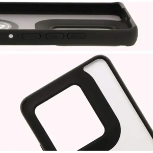 Hurtownia GSM - Bizon Case Hybrid Ring Motorola Edge 50 Ultra fumuriu cu un cadru negru - BIZ6893 - {ean13} - Hurt