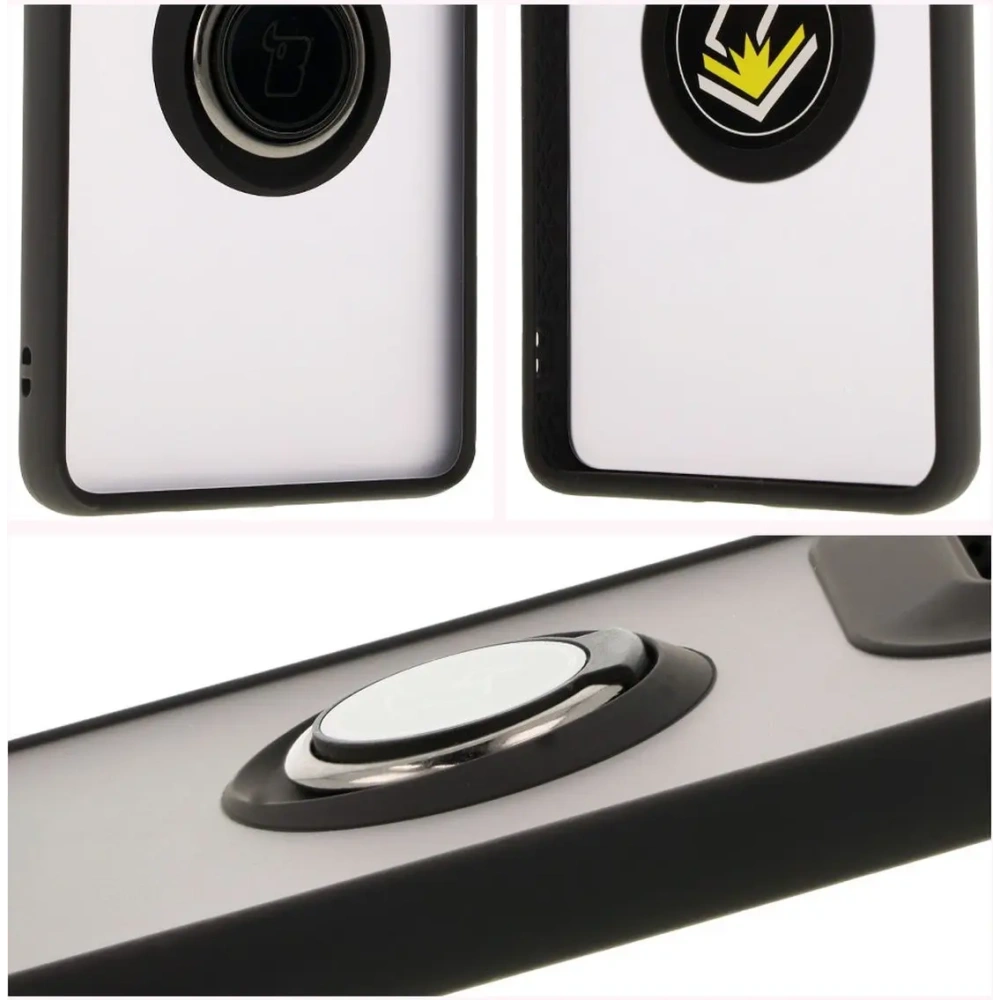 Hurtownia GSM - Bizon Case Hybrid Ring Motorola Edge 50 Ultra rauchig mit einem schwarzen Rahmen - BIZ6893 - {ean13} - Hurt