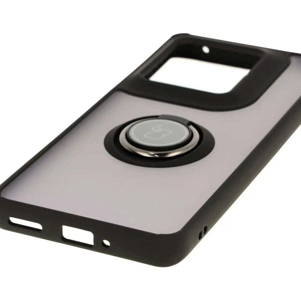 Hurtownia GSM - Bizon Case Hybrid Ring Motorola Edge 50 Ultra rauchig mit einem schwarzen Rahmen - BIZ6893 - {ean13} - Hurt