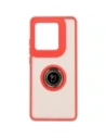 Hurtownia GSM - Bizon Case Hybrid Ring Motorola Edge 50 Ultra rauchig mit einem roten Rahmen - BIZ6894 - {ean13} - Hurt