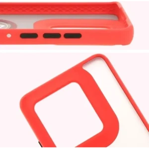 Hurtownia GSM - Bizon Case Hybrid Ring Motorola Edge 50 Ultra rauchig mit einem roten Rahmen - BIZ6894 - {ean13} - Hurt