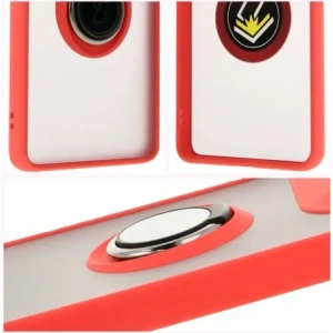 Hurtownia GSM - Bizon Case Hybrid Ring Motorola Edge 50 Ultra rauchig mit einem roten Rahmen - BIZ6894 - {ean13} - Hurt