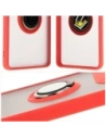 Hurtownia GSM - Bizon Case Hybrid Ring Motorola Edge 50 Ultra rauchig mit einem roten Rahmen - BIZ6894 - {ean13} - Hurt