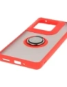 Hurtownia GSM - Bizon Case Hybrid Ring Motorola Edge 50 Ultra rauchig mit einem roten Rahmen - BIZ6894 - {ean13} - Hurt