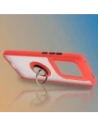 Hurtownia GSM - Bizon Case Hybrid Ring Motorola Edge 50 Ultra rauchig mit einem roten Rahmen - BIZ6894 - {ean13} - Hurt