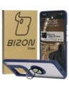 Bizon Case Hybrid Ring Motorola Edge 50 Ultra füstös, sötétkék kerettel